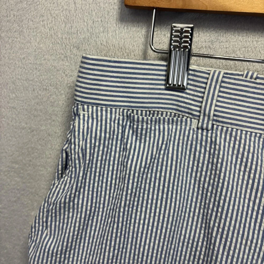 Vtg Polo Ralph Lauren Seersucker Pants Mens 36x33 Blue Striped Coastal Preppy